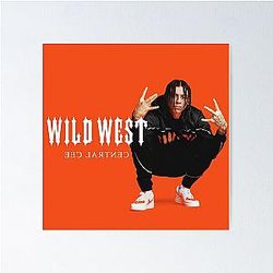 Central Cee Wild West Album Cover Poster