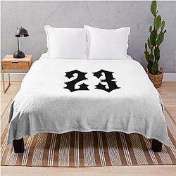 23 Central Cee number Throw Blanket
