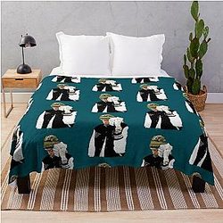 Central Cee Money Brick Print -Wild West                  Throw Blanket