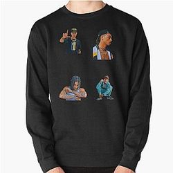 Central Cee Stickers  Longsleeve Pullover Sweatshirt