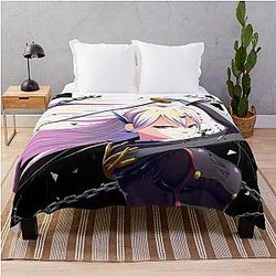 Mato Seihei no Slave Chained Soldier - Cover image Throw Blanket