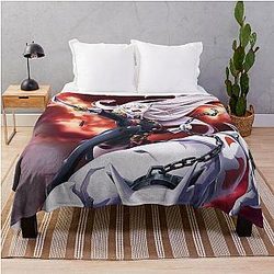 Mato Seihei no Slave Chained Soldier - Cover image Throw Blanket