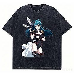 Bunny Girl PTTT2705 Washed  Chained Soldier T-Shirts
