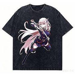 Swordswoman PTTT2705 Washed  Chained Soldier T-Shirts