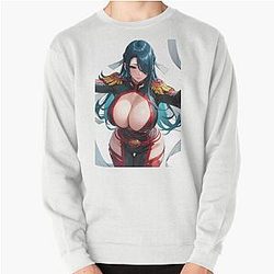 Azuma Fubuki cleavage - Chained Soldier Pullover Sweatshirt