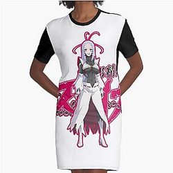Aoba - Chained Soldier Graphic T-Shirt Dress