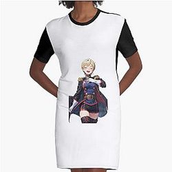 Tenka Izumo 2 - Chained Soldier Fanart Graphic T-Shirt Dress