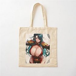 Azuma Fubuki cleavage - Chained Soldier Cotton Tote Bag