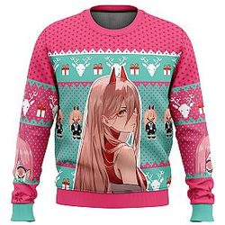 Chainsaw Man Power  Ugly Christmas Sweater