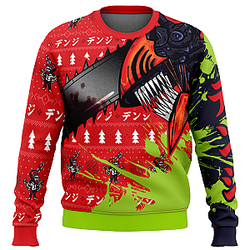 Chainsaw Man Classic  Ugly Christmas Sweater