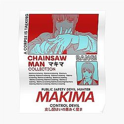 Chainsaw Man Posters - Makima Red - Chainsaw Man Poster RB0908 #555597