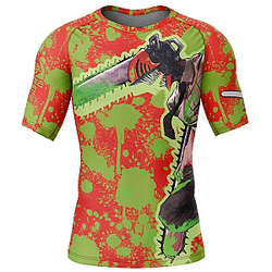Denji Rash Guard Compression PTTT2901 Chainsaw Man T-Shirts