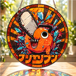 Pochita Chainsaw Man Suncatcher NTT1709 Chainsaw Man Suncatcher