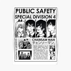 Chainsaw Man Posters - Chainsaw Man Special Division 4 Poster RB0908 #555593