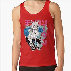 Chainsaw Man Tank Tops - chainsaw man, power Tank Top RB0908 #555614