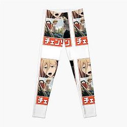Chainsaw Man Leggings - Chainsaw Man - Trailer Leggings RB0908 #555665