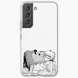 Chainsaw Man Cases - Chainsaw Man - Denji and Pochita Samsung Galaxy Soft Case RB0908 #555550