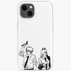 Chainsaw Man Cases - Chainsaw Man - Denji and Power iPhone Soft Case RB0908 #555540