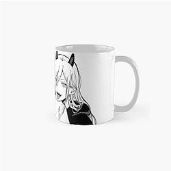 Chainsaw Man Mugs - Denji and Power - Chainsaw Man Sketch Art Classic Mug RB0908 #555754