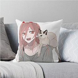 Chainsaw Man Pillows - Cute Power Throw Pillow RB0908 #555783