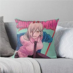 Chainsaw Man Pillows - Chainsaw Man Power Throw Pillow RB0908 #555782