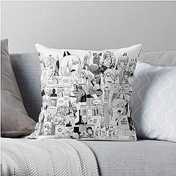 Chainsaw Man Pillows - - Power - Manga Collage Throw Pillow RB0908 #555786