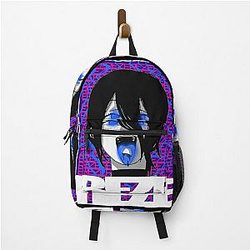 Chainsaw Man Backpacks - REZE CHAINSAW MAN FACE STREETWEAR BLACK Backpack RB0908 #555815