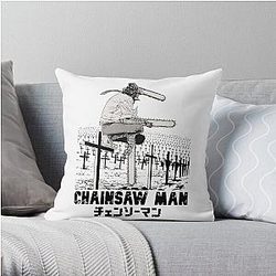 Chainsaw Man Pillows - Chainsaw Man Official Throw Pillow RB0908 #555805