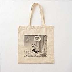 Chainsaw Man Bags - I wanna feel some tits - Denji Chainsaw Man Cotton Tote Bag RB0908 #555841