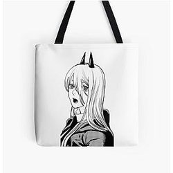 Chainsaw Man Bags - Cute Power | Chainsaw man All Over Print Tote Bag RB0908 #555854