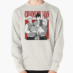 Chainsaw Man Sweatshirts - Chainsaw Links - Chainsaw Man - Denji Aki Power  Pullover Sweatshirt RB0908 #555881