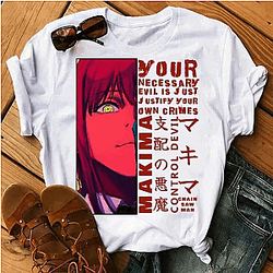 Chainsaw Man T-Shirts - OTAKUSTORE Chainsaw Man Makima T Shirt