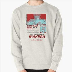 Chainsaw Man Sweatshirts - Makima Red - Chainsaw Man| Perfect Gift anime  Pullover Sweatshirt RB0908 #555892