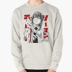 Chainsaw Man Sweatshirts - Chainsaw man Makima  Pullover Sweatshirt RB0908 #555890