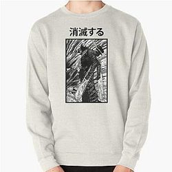 Chainsaw Man Sweatshirts - DENJI VS SWORD DEMON CHAINSAW MAN Pullover Sweatshirt RB0908 #555904