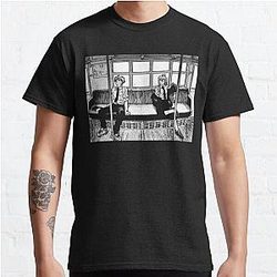 Chainsaw Man T-Shirts - Denji and Power starting to work - Dark Classic T-Shirt RB0908 [ID556000] [ID556000] #556000