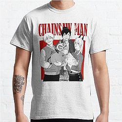 Chainsaw Man T-Shirts - Chainsaw Links - Chainsaw Man - Denji Aki Power  Classic T-Shirt RB0908 [ID555994] [ID555994] #555994