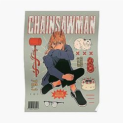 Chainsaw Man Posters - The Great Power of Chainsaw Man - Vintage Cover Poster RB0908 #555585