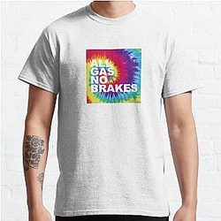 Channel 5 T-Shirts - All Gas No Brakes Logo Rainbow Block Classic T-Shirt RB2405
