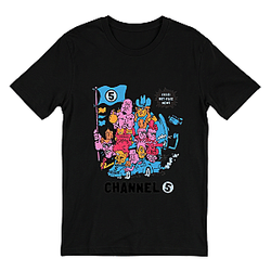 Cartoon Character Car LA 2404 Channel 5 T-Shirts