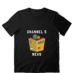 Newspaper Icon Text LA 2404 Channel 5 T-Shirts