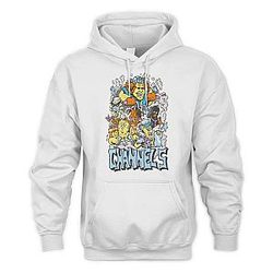 Channel 5 Hoodies – Characters Cream Printed Pullover Hoodie