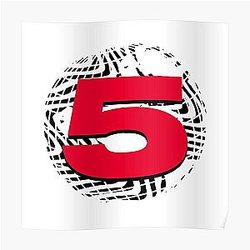 Channel 5 Posters - Channel 5 Logo Illusion Poster RB2405
