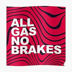 Channel 5 Posters - All Gas No Brakes Logo Pewdiepie Pattern Block Poster RB2405