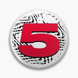 Channel 5 Pins - Channel 5 Logo Illusion Pin RB2405