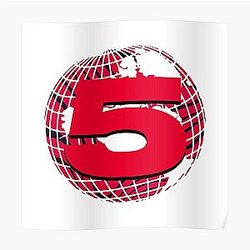 Channel 5 Posters - Channel 5 Logo Pewdiepie Pattern Poster RB2405