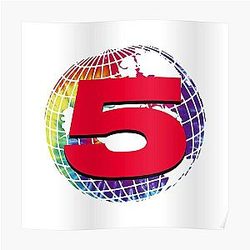 Channel 5 Posters - Channel 5 Logo Rainbow Poster RB2405