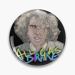 Channel 5 Pins - Andrew Callaghan Channel5 News Merch Design, Andrew Callaghan Channel5 T shirt Design, All Gas, All          Pin RB2405