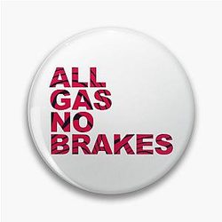 Channel 5 Pins - All Gas No Brakes Logo Pewdiepie Pattern Pin RB2405
