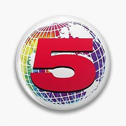 Channel 5 Pins - Channel 5 Logo Rainbow Pin RB2405